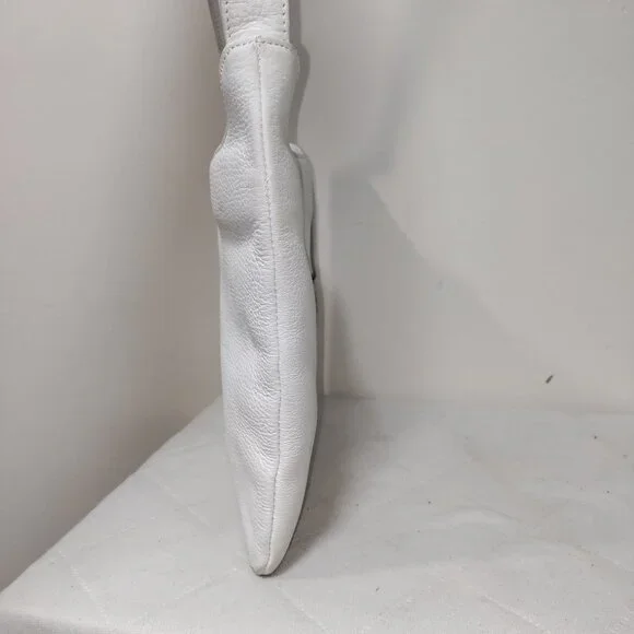 The Sak White Leather With Logo Charm Crossbody Shoulder Bag - Picture 7 of 11